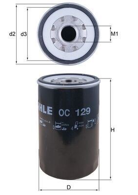 Mahle Oil Filter OC 129