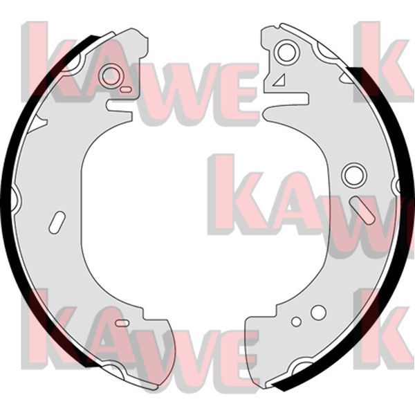 KAWE fékpofakészlet 07400