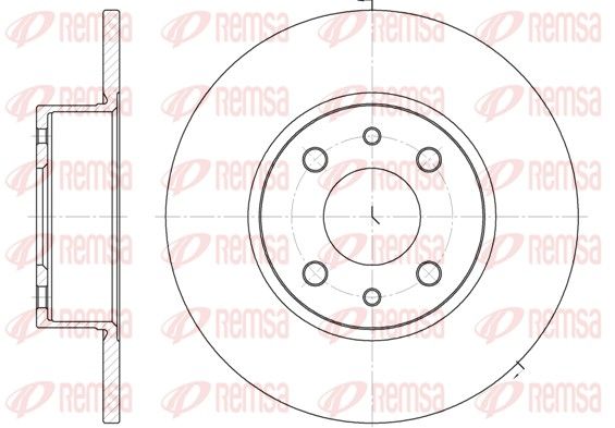 Гальмівний диск, Remsa 6150.00