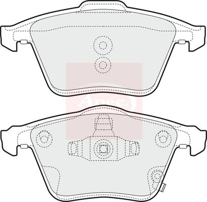 APEC Brake Pad Set, disc brake PAD1587