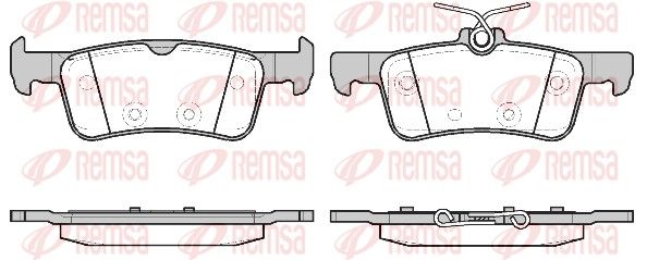 Дискові гальмівні колодки REMSA 156320