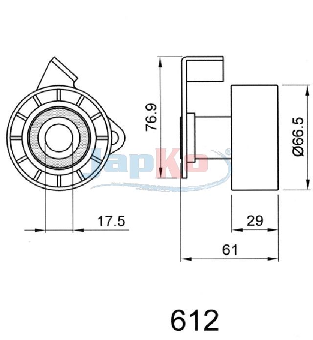 Rihmapinguti, Hammasrihm, JAPKO 45612