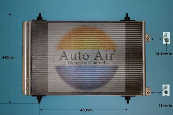 Auto Air Gloucester 16-9928 Condenser, air conditioning