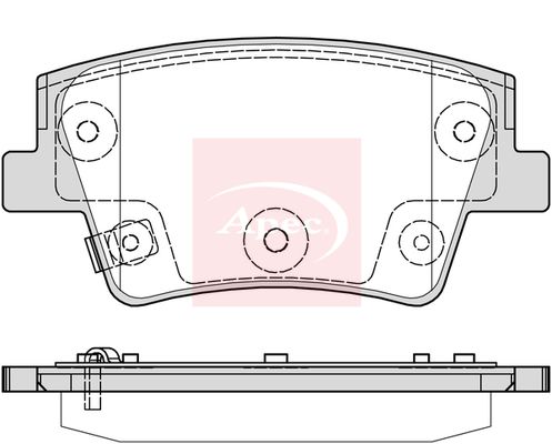 APEC Brake Pad Set, disc brake PAD2387