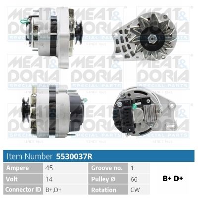 MEAT & DORIA Dynamo / Alternator 5530037R