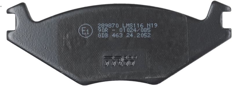 TRW GDB463 Brake Pad Set, disc brake