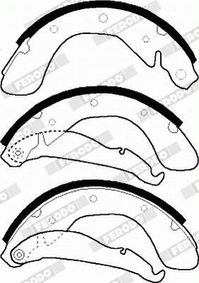 FERODO FSB335 Brake Shoe Set