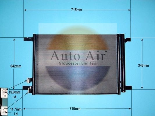 Auto Air Gloucester 16-1058 Condenser, air conditioning