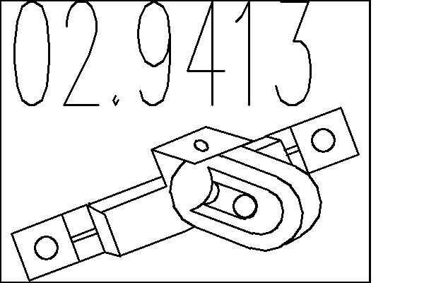 MTS ütköző, kipufogó 02.9413