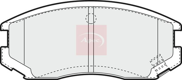 APEC Brake Pad Set, disc brake PAD1072