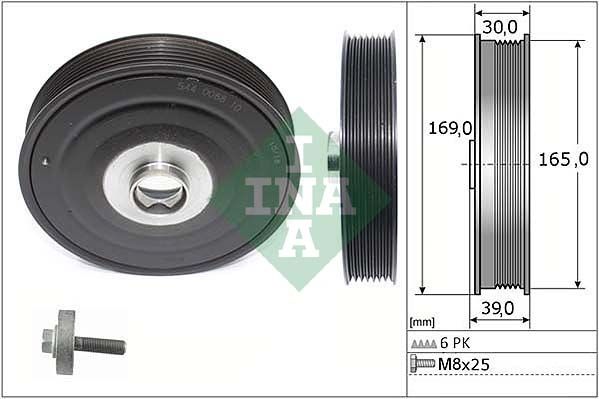 Schaeffler INA Szíjtárcsa készlet, forgattyús tengely 544 0088 20