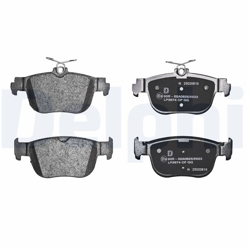 Piduriklotsi komplekt, ketaspidur, DELPHI LP3674