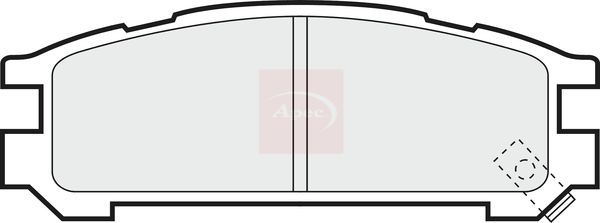 APEC Brake Pad Set, disc brake PAD748