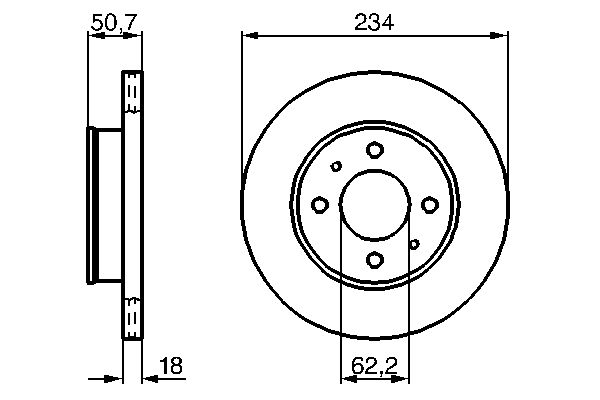 BOSCH 0 986 479 264 Brake Disc