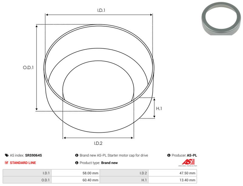 AS-PL SRS9064S Repair Kit, starter