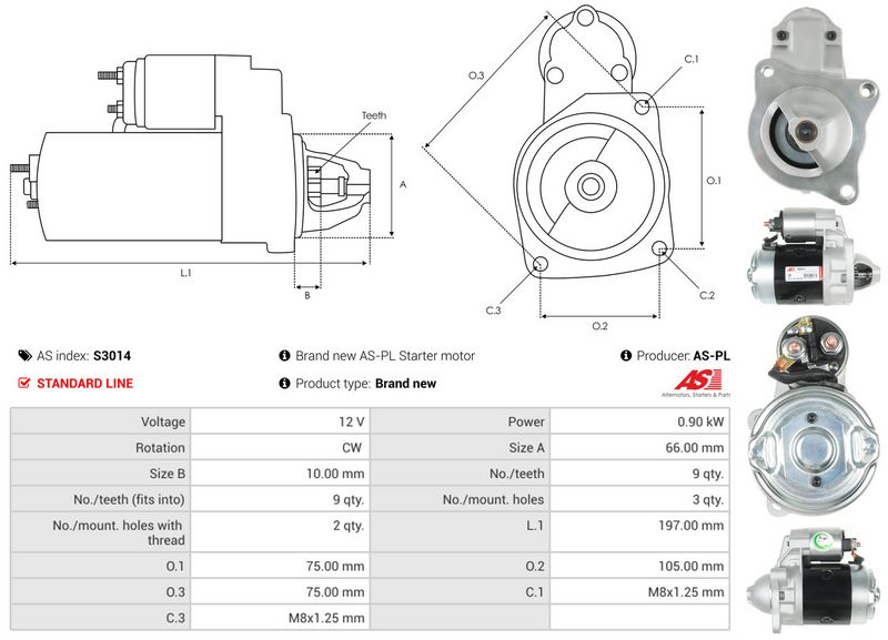 AS-PL S3014 Starter