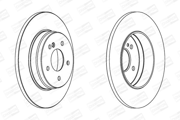 Гальмівний диск, Champion 562051