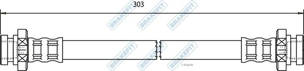 APEC Brake Hose BHO4202