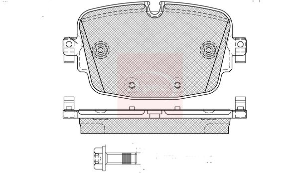 APEC Brake Pad Set, disc brake PAD2616