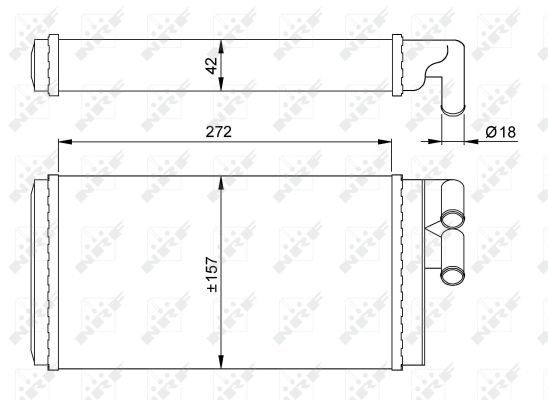 NRF 50602 Heat Exchanger, interior heating