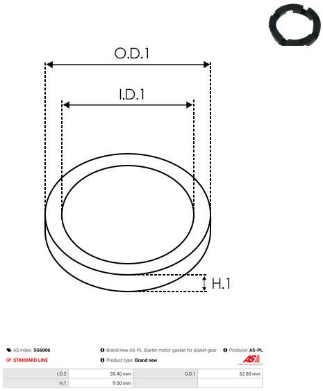 AS-PL SG6006 Repair Kit, starter