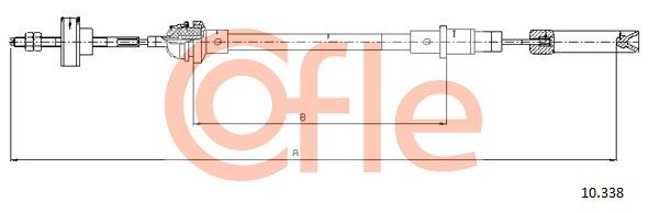 Тросовий привод, привод зчеплення, Cofle 10.338