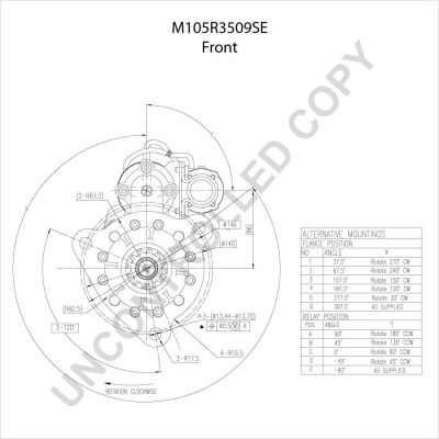 Startér M105R3509SE