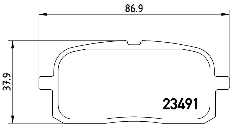 BREMBO P83116 Brake Pad Set, disc brake