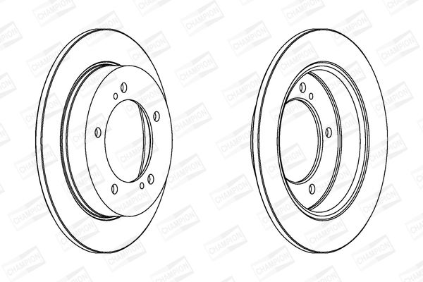 Гальмівний диск, Champion 561505