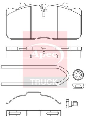 APEC Brake Pad Set, disc brake PAD29285K