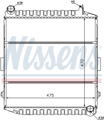NISSENS 61450 Radiator, engine cooling