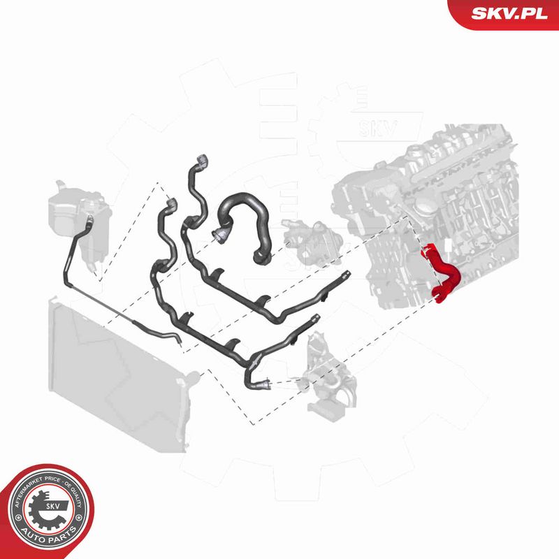ESEN SKV 24SKV279 Radiator Hose