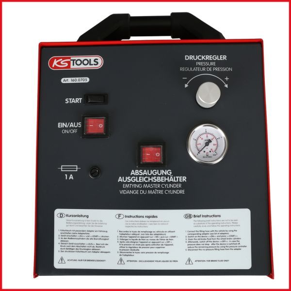 KS TOOLS 160.0705 Filling/Bleeding Unit, brake hydraulics