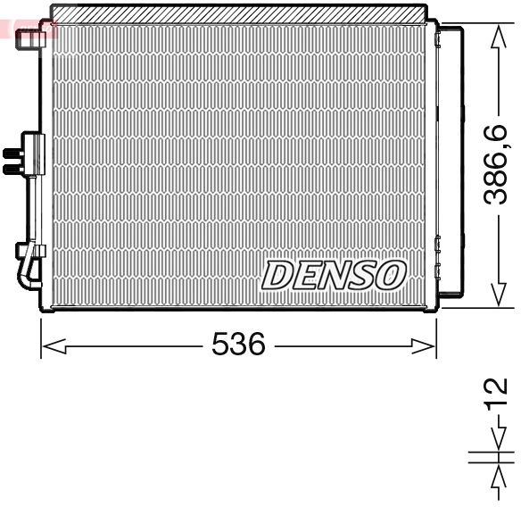 DENSO kondenzátor, klíma DCN43009