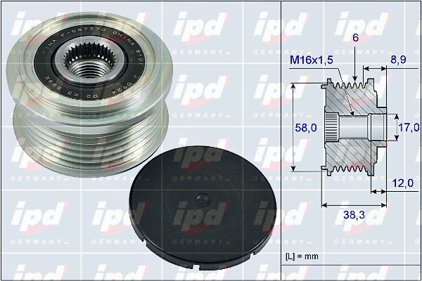 IPD generátor szabadonfutó 15-4001