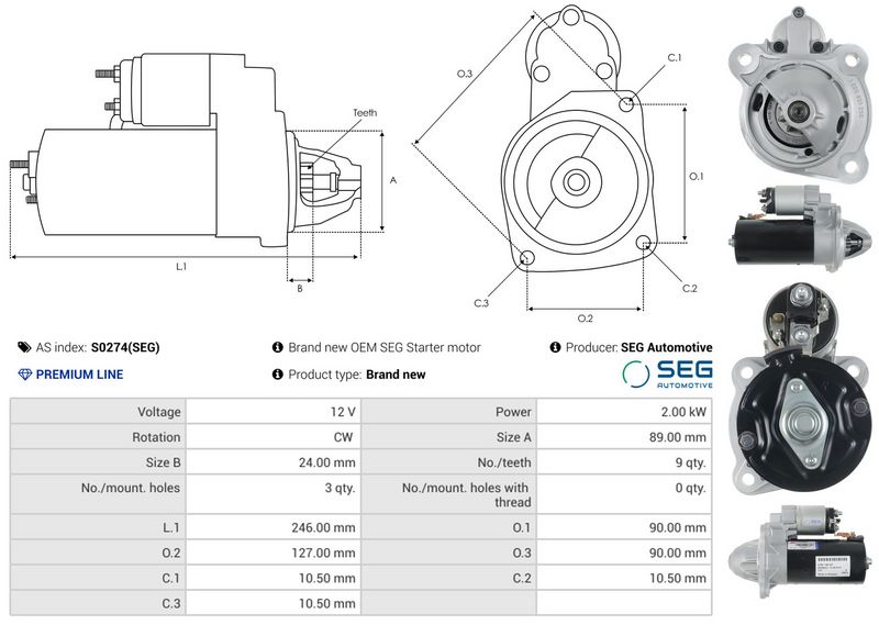 AS-PL S0274(SEG) Starter