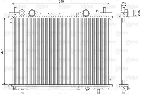 VALEO Radiateur 731972