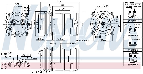 NISSENS 899946 Compressor, air conditioning