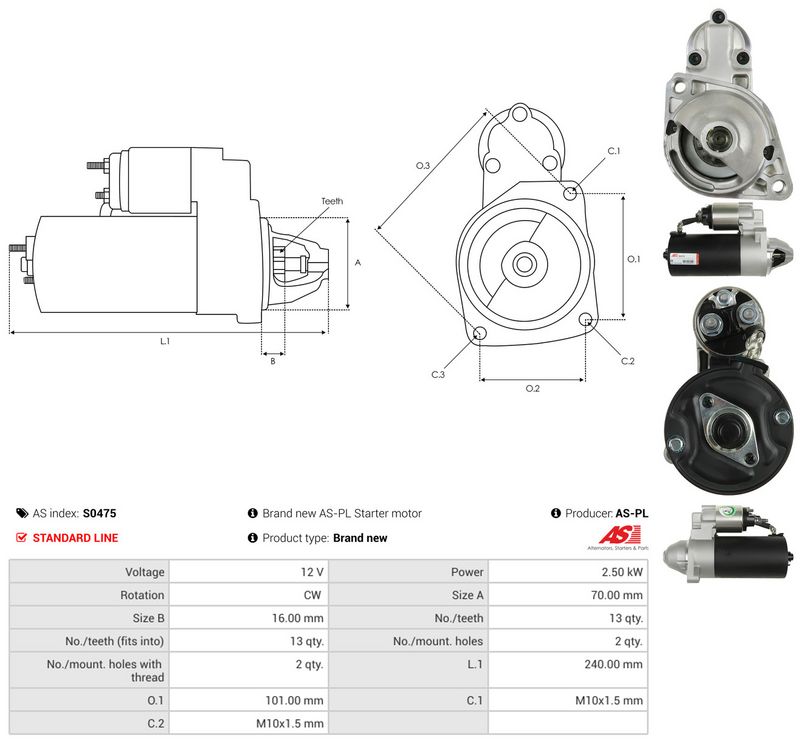 Starter, AS-PL S0475