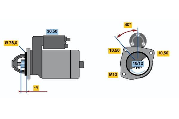 BOSCH 0 986 010 590 Starter