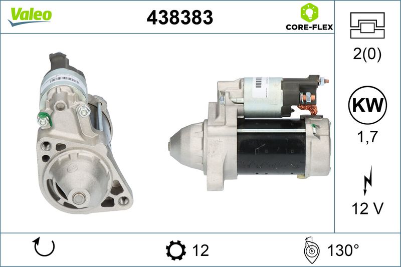 VALEO Startmotor / Starter 438383