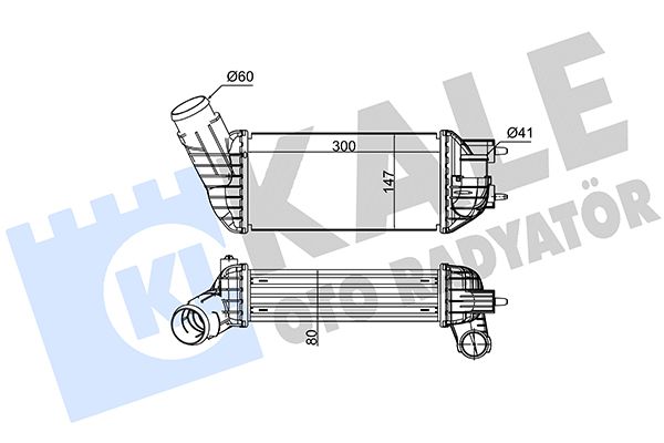 KALE CITROEN интеркуллер C4 II, Grand Picasso, DS4/5, Peugeot 3008/308/5008 2.0HDI