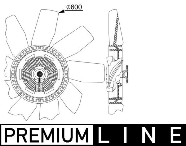 Product Image - Koelventilatorwiel - CFF511000P - MAHLE