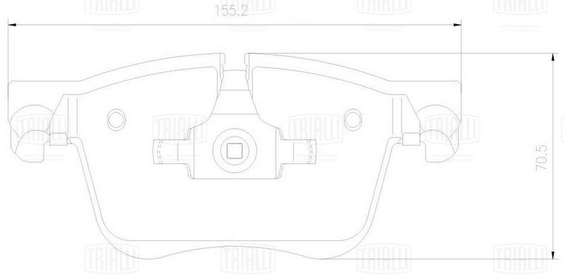 TRIALLI PF2267 Brake Pad Set, disc brake