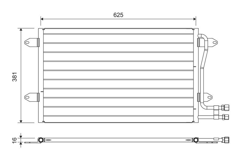 VALEO Condensor, airconditioning 822737