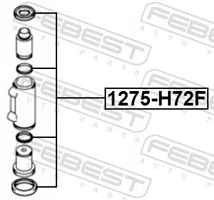 FEBEST 1275-H72F Repair Kit, brake caliper