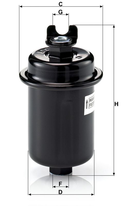 Filtru combustibil WK 612/4 MANN-FILTER