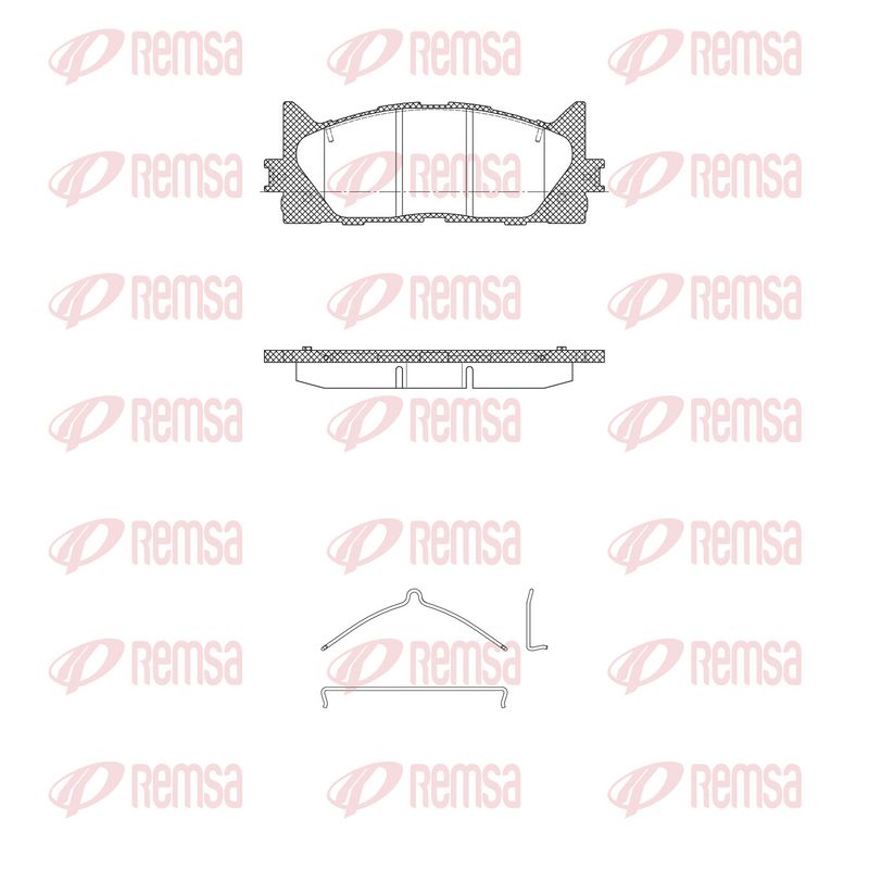 Комплект тормозных колодок REMSA