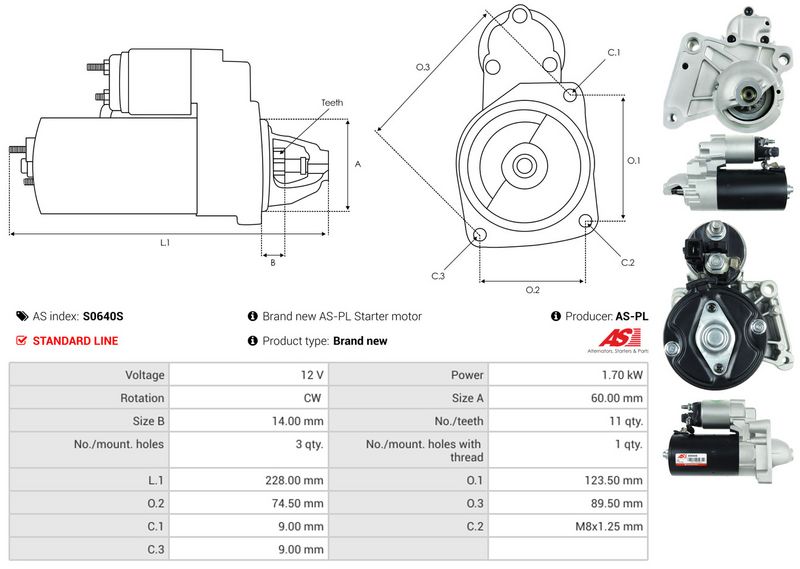 AS-PL S0640S Starter