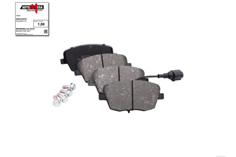 AUTOMEGA 250151010 Brake Pad Set, disc brake